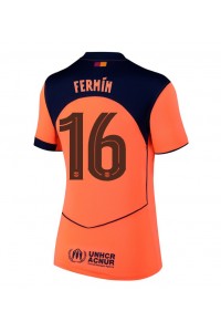 Barcelona Fermin Lopez #16 Jalkapallovaatteet Naisten Kolmaspaita 2025-26 Lyhythihainen